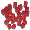 25 9x8x3mm Red with...